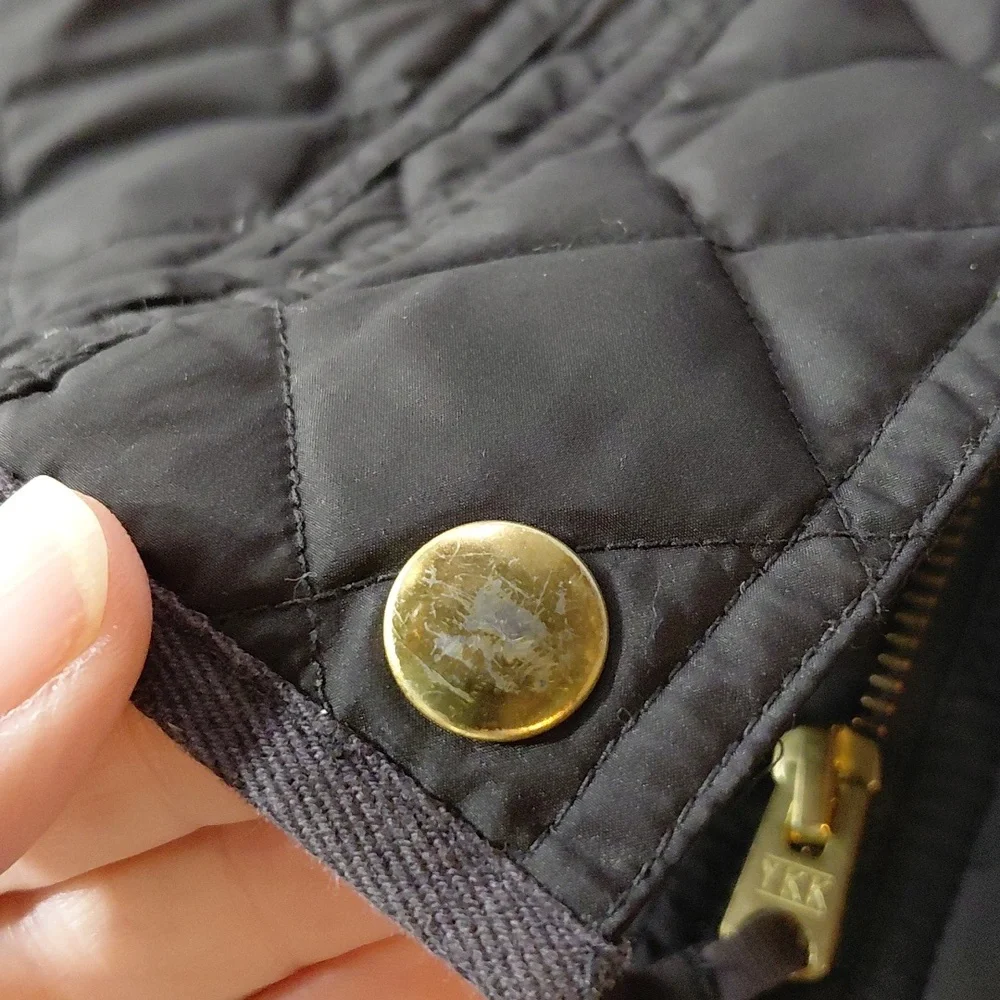 J. Crew Black Quilted Field Jacket